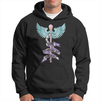 Cure Transphobia Not Trans People Lgbt Pride 2023 Hoodie | Mazezy