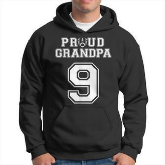 Custom Proud Football Grandpa Number 9 Personalized For Men Hoodie | Mazezy