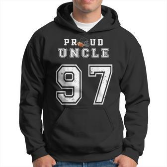 Custom Proud Football Uncle Number 97 Personalized For Men Hoodie | Mazezy