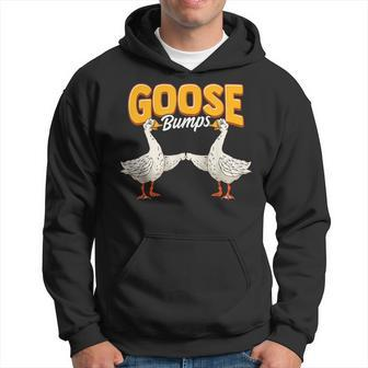 Cute & Funny Goose Bumps Goosebumps Animal Pun Hoodie | Mazezy