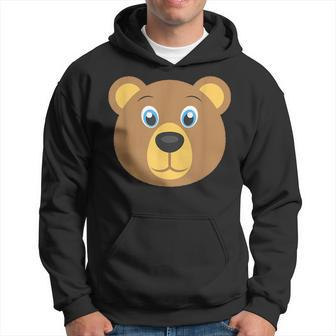 Cute Bear Face Costume Funny Halloween Gifts For Bear Lovers Funny Gifts Hoodie | Mazezy