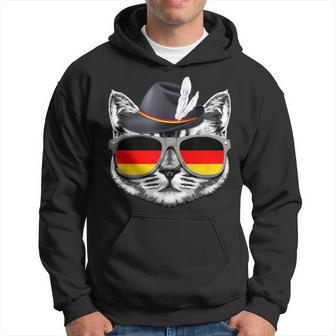 Cute Cat German Flag Oktoberfest Pride Germany Festival Hoodie | Mazezy