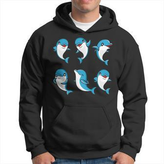 Cute Dolphin Animal Ocean Biologists Dolphin Lover Hoodie - Monsterry