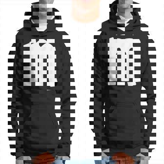 Cute Family Halloween Team Costume Matching M Letter Hoodie - Monsterry