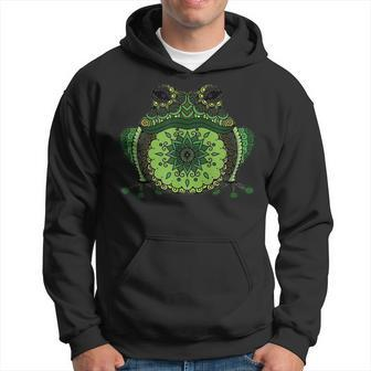 Cute Frog Lover Geometric Animal Graphic Hoodie | Mazezy
