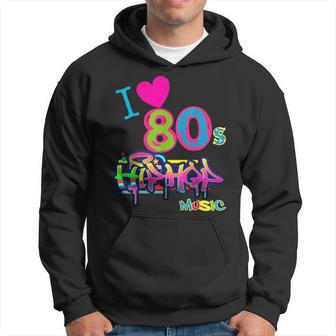 Cute Love 80S Hip Hop Music Dance Party Outfit Hoodie | Mazezy