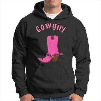 Cute Pink Cowgirl Boot Gift Hoodie | Mazezy