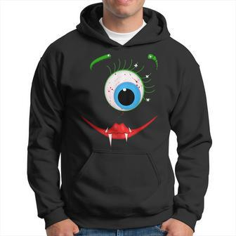 Cute Scary One-Eyed Bloodsucking Monster Halloween Costume Hoodie | Mazezy