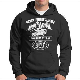 Cute Never Underestimate An Grandpa With An Rv Hoodie - Seseable