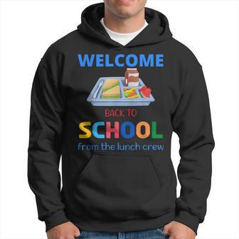 Cute Welcome Back To School From The Lunch Crew Lunch Lady Hoodie - Seseable