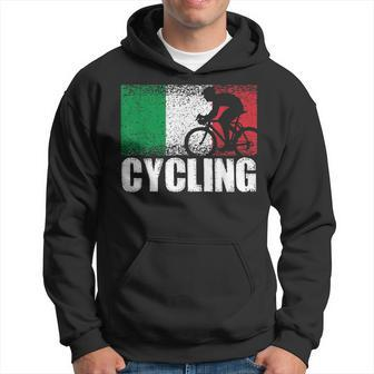 Cycling Sport Italy Flag Italian Bicycle Racing Cyclist Hoodie | Mazezy