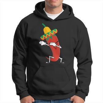 Dabbing Chili Pepper | Cute Dancing Red Chili Gift Chili Pepper Funny Gifts Hoodie | Mazezy