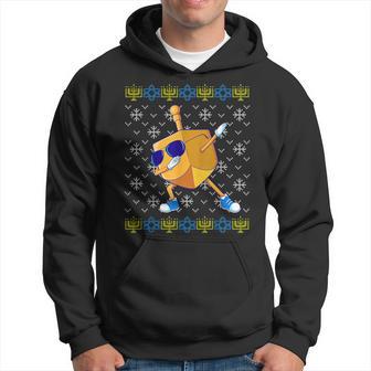 Dabbing Dreidel Ugly Hanukkah Sweater Xmas Chanukah Hoodie - Thegiftio UK