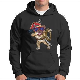 Dabbing Pirate Halloween Pug Vintage Gifts For Pug Lovers Funny Gifts Hoodie | Mazezy