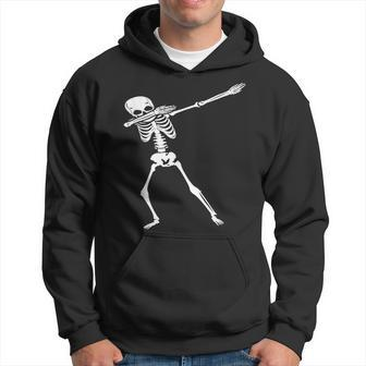 Dabbing Skeleton Halloween Funny Dab Hip Hop Skull Halloween Funny Gifts Hoodie | Mazezy