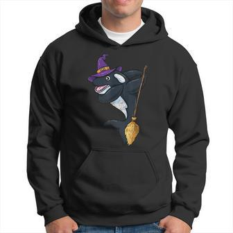 Dabbing Witch Halloween Orca Vintage Halloween Funny Gifts Hoodie | Mazezy