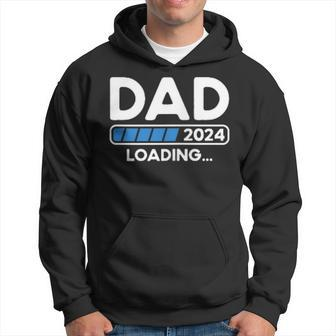 Dad 2024 Loading Pregnancy 2024 Father To Be Soon To Be Dad Hoodie - Thegiftio UK
