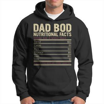 Dad Bod Nutritional Facts Funny Father Hoodie | Mazezy