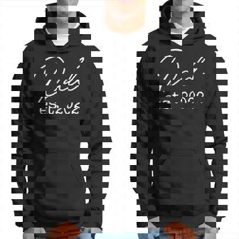 Dad Est 2022 Gift Expecting Baby Fathers Day Hoodie | Mazezy