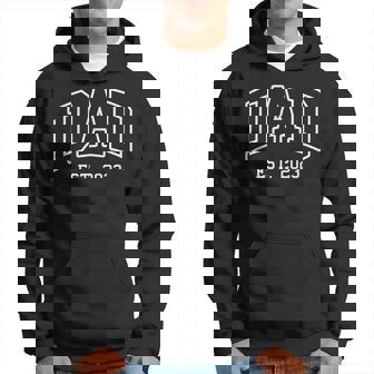 Dad - Est 2023 - Best Father - Throwback Design - Classic Hoodie | Mazezy