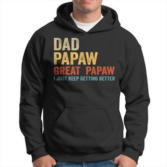 Dad Papaw Great Papaw Dad Grandpa Hoodie - Thegiftio UK