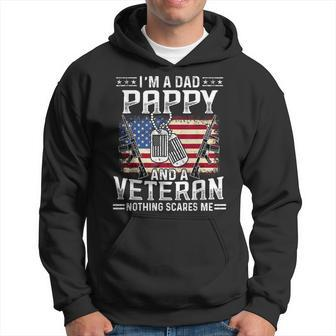 Dad Pappy And A Veteran Fathers Day Gift Gift For Mens Hoodie | Mazezy