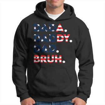 Dada Daddy Dad Bruh Fathers Day Us Flag Fathers Day Gift For Men Hoodie | Mazezy