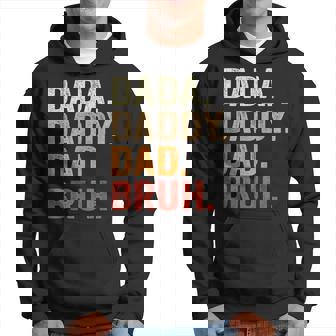 Dada Daddy Dad Bruh Fathers Day Vintage Father Funny Hoodie | Mazezy