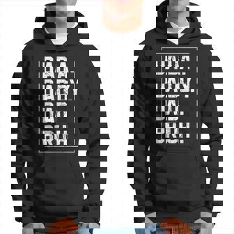 Dada Daddy Dad Bruh Fathers Day Vintage Funny Father For Men  Hoodie