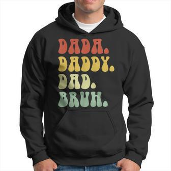 Dada Daddy Dad Bruh Fathers Day Vintage Funny Father Gift For Men Hoodie | Mazezy