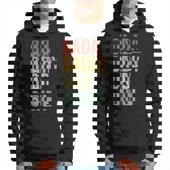 Dada Daddy Dad Bruh Fathers Day Vintage Men Father Dad Hoodie | Mazezy