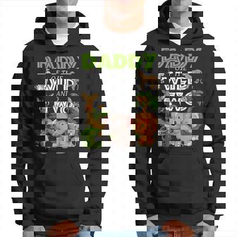 Daddy Of The Wild Two Zoo Birthday Safari Jungle Animal Hoodie | Mazezy