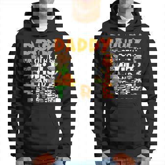 Daddy Of The Wild And Three Safari Jungle Zoo Theme Birthday Hoodie - Monsterry