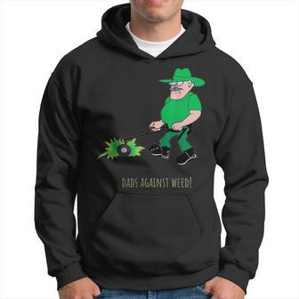 Dads Against Weed Lawn Mowing Lawn Enforcement Officer Gift For Mens Hoodie | Mazezy