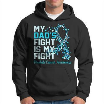 Dads Fight Is My Fight Prostate Cancer Awareness Graphic Hoodie - Seseable