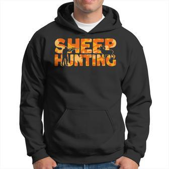 Dall Sheep Hunter Orange Camouflage Sheep Hunting Hoodie | Mazezy