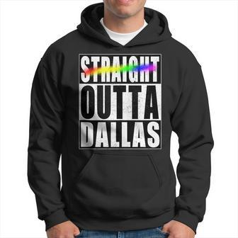 Dallas Gay Pride Not Straight Outta Lgbtq Hoodie | Mazezy