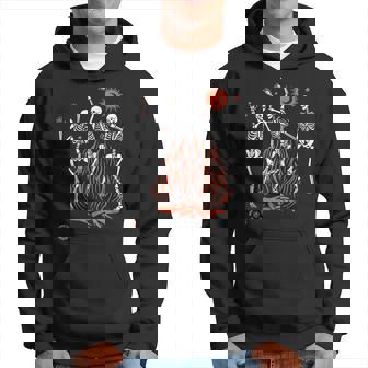 Dancing Skeletons Vintage Day Of The Dead Halloween Dancing Funny Gifts Hoodie | Mazezy
