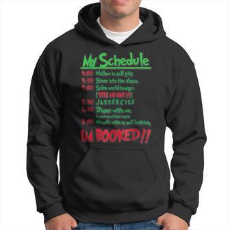 My Day Schedule I’M Booked Christmas Merry Christmas Hoodie - Thegiftio UK