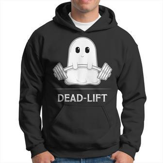 Deadlift Halloween Ghost Weight Lifting Workout Hoodie - Monsterry CA