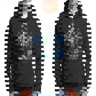 Deadlifting Raccoon Weightlifting Bodybuilding Fitness Gym Hoodie - Monsterry