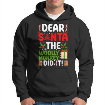 Dear Santa The Woolly Monkey Did It Hoodie | Mazezy