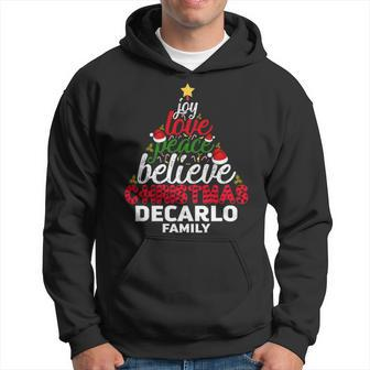 Decarlo Name Gift Christmas Decarlo Family Hoodie - Seseable