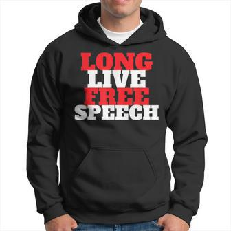 Defend Freedom Of Speech Long Live Free Speech Freedom Funny Gifts Hoodie | Mazezy