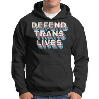 Defend Trans Lives Black Trans Matter Transgender Pride Hoodie - Seseable