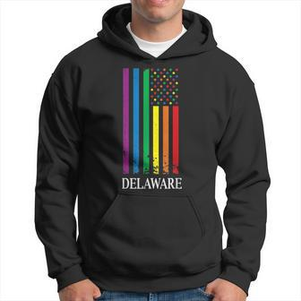 Delaware Pride Month Pride Flag Lgbt Community Lgbtq Flag De Hoodie | Mazezy