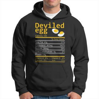 Deviled Eggs Nutritional Facts Label Foods Thanksgiving Gift Hoodie | Mazezy
