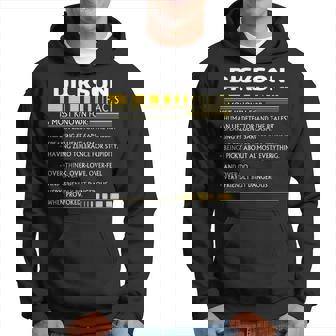 Dickson Name Gift Dickson Facts V3 Hoodie - Seseable