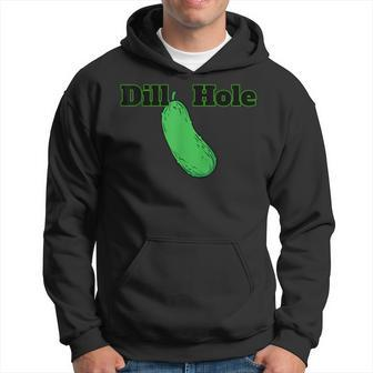 Dill Hole Large Green Dill Pickle Hoodie | Mazezy