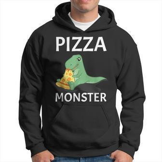 Dinosaur Pizza Monster Italian Cheese Cooking Hoodie | Mazezy